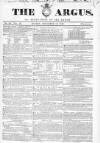 Argus, or, Broad-sheet of the Empire Sunday 13 December 1840 Page 1