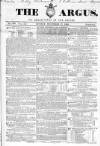Argus, or, Broad-sheet of the Empire Sunday 27 December 1840 Page 1