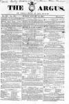 Argus, or, Broad-sheet of the Empire Sunday 24 January 1841 Page 1