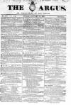 Argus, or, Broad-sheet of the Empire Sunday 31 January 1841 Page 1