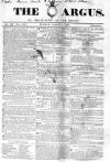 Argus, or, Broad-sheet of the Empire Sunday 07 March 1841 Page 1