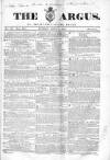 Argus, or, Broad-sheet of the Empire Sunday 04 April 1841 Page 1