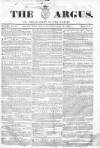 Argus, or, Broad-sheet of the Empire Saturday 24 July 1841 Page 1