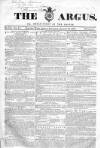 Argus, or, Broad-sheet of the Empire Saturday 28 August 1841 Page 1