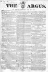 Argus, or, Broad-sheet of the Empire Saturday 04 September 1841 Page 1