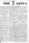 Argus, or, Broad-sheet of the Empire Saturday 02 October 1841 Page 1
