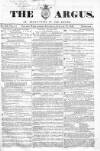 Argus, or, Broad-sheet of the Empire Saturday 22 January 1842 Page 1