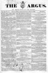 Argus, or, Broad-sheet of the Empire Saturday 09 April 1842 Page 1