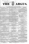 Argus, or, Broad-sheet of the Empire Saturday 18 June 1842 Page 1