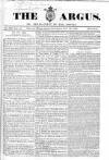 Argus, or, Broad-sheet of the Empire Saturday 23 July 1842 Page 1