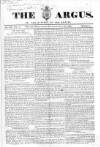 Argus, or, Broad-sheet of the Empire Saturday 30 July 1842 Page 1