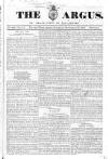 Argus, or, Broad-sheet of the Empire Saturday 10 September 1842 Page 1