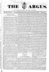 Argus, or, Broad-sheet of the Empire Saturday 17 September 1842 Page 1