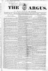 Argus, or, Broad-sheet of the Empire Saturday 05 November 1842 Page 1