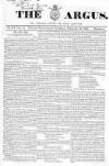 Argus, or, Broad-sheet of the Empire Saturday 18 February 1843 Page 1