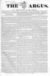 Argus, or, Broad-sheet of the Empire Saturday 25 February 1843 Page 1