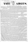 Argus, or, Broad-sheet of the Empire Saturday 25 March 1843 Page 1