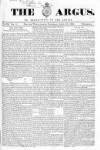 Argus, or, Broad-sheet of the Empire Saturday 15 April 1843 Page 1