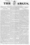 Argus, or, Broad-sheet of the Empire Saturday 29 April 1843 Page 1