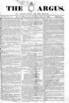 Argus, or, Broad-sheet of the Empire Saturday 27 May 1843 Page 1
