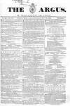Argus, or, Broad-sheet of the Empire Saturday 03 June 1843 Page 1
