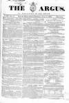 Argus, or, Broad-sheet of the Empire Saturday 17 June 1843 Page 1