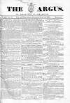 Argus, or, Broad-sheet of the Empire Saturday 24 June 1843 Page 1