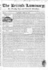 British Luminary Saturday 18 April 1818 Page 1