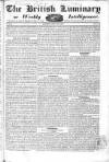 British Luminary Sunday 23 July 1820 Page 1