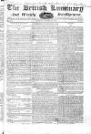 British Luminary Sunday 27 January 1822 Page 1