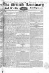 British Luminary Sunday 12 May 1822 Page 1
