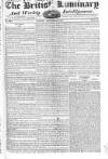 British Luminary Sunday 08 September 1822 Page 1