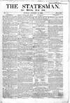 Weekly True Sun Sunday 12 January 1840 Page 1