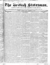 British Statesman Saturday 10 September 1842 Page 1