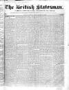 British Statesman Saturday 29 October 1842 Page 1