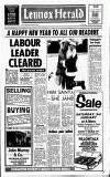 Lennox Herald Friday 02 January 1987 Page 1