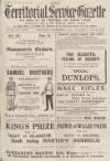 Volunteer Service Gazette and Military Dispatch Wednesday 02 September 1908 Page 1