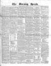 Morning Herald (London) Thursday 01 October 1857 Page 1