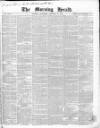 Morning Herald (London) Saturday 31 January 1863 Page 1