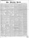 Morning Herald (London) Monday 09 March 1863 Page 1