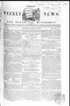 Douglas Jerrold's Weekly Newspaper Saturday 27 January 1849 Page 1