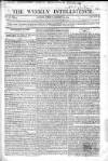 Weekly Intelligence Sunday 18 January 1818 Page 1