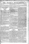Weekly Intelligence Sunday 14 June 1818 Page 1