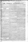 Weekly Intelligence Sunday 28 June 1818 Page 1