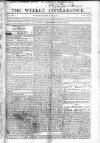 Weekly Intelligence Sunday 05 July 1818 Page 1