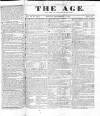 Age (London) Sunday 04 November 1827 Page 1