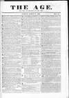 Age (London) Sunday 31 March 1833 Page 1