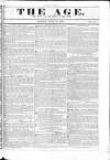 Age (London) Sunday 16 July 1837 Page 1