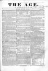 Age (London) Sunday 18 August 1839 Page 1