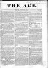 Age (London) Sunday 14 March 1841 Page 1